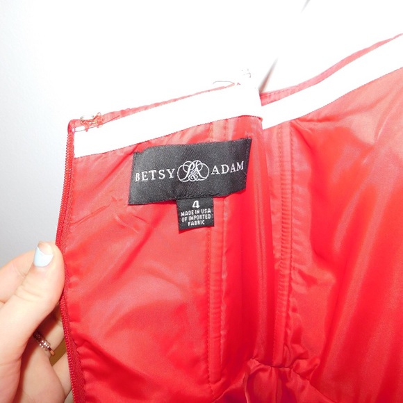 Short Red Satin Homecoming Dress! - Picture 3 of 8